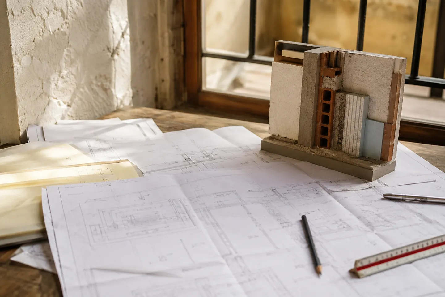 Detalle de un elemento constructivo a revisar sin daño atribuido a cliente