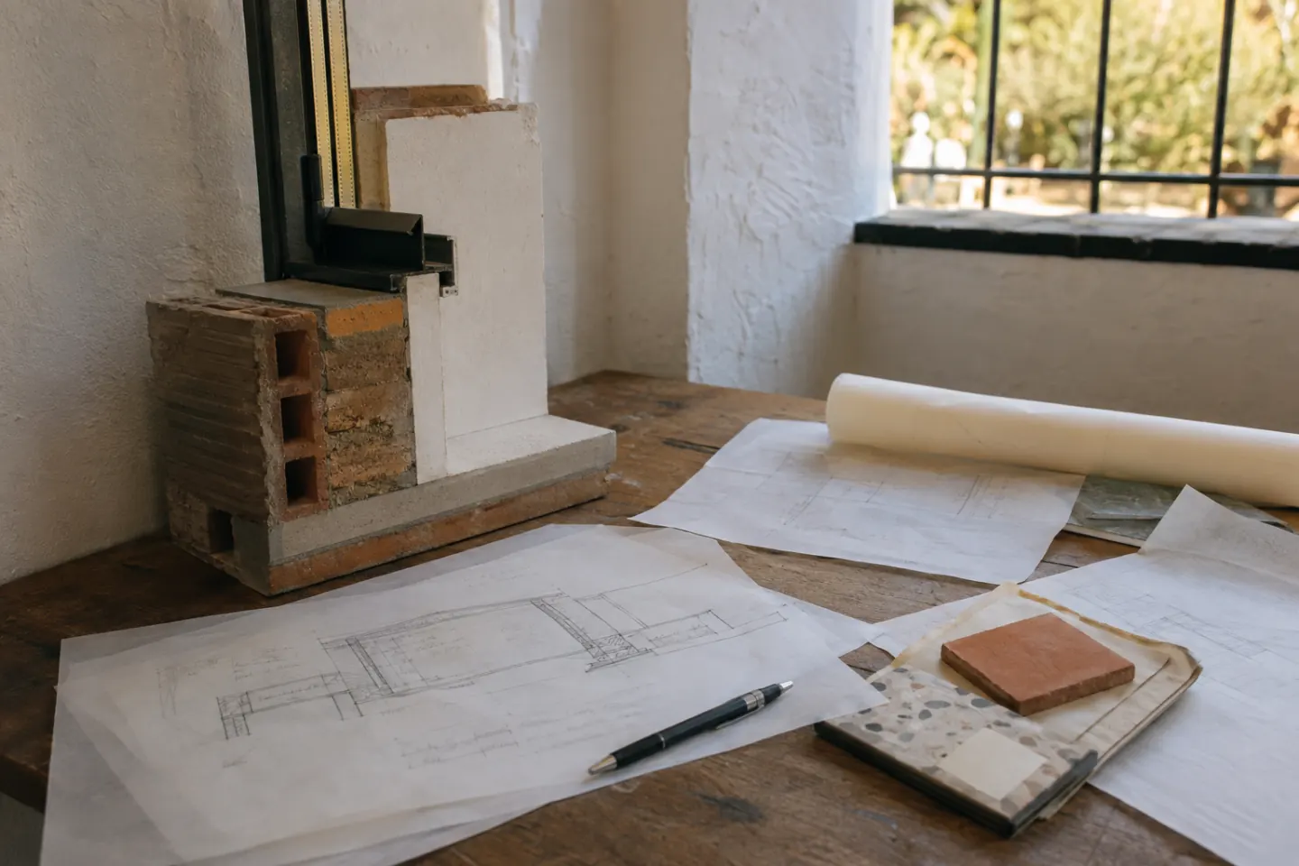 Maqueta o detalle constructivo de una vivienda